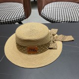 Dior New Straw Hat Sunshade Hat Fisherman's Hat Beach Hat
