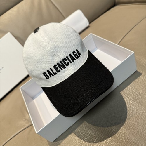 Balenciaga New Fashion Versatile Embroidered Logo Contrast Baseball Hat