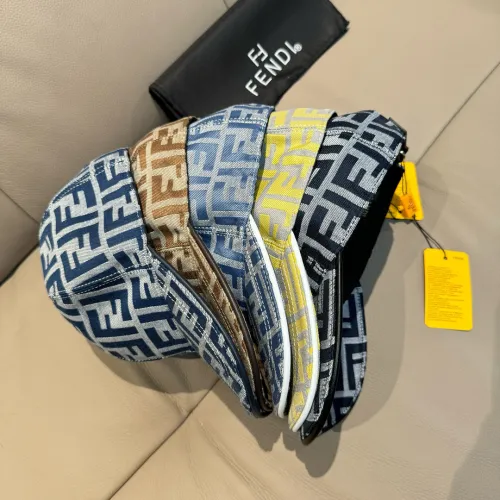 Fendi New Classic Double F Jacquard Baseball Hat Couple's Versatile Duck Tongue Hat