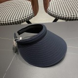 Moncler Fashion Empty Top Straw Hat Sunshade Hat Sunscreen Straw Hat