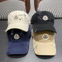 Moncler Classic Personalized Punch Baseball Hat Unisex Versatile Duck Tongue Hat