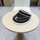 Chanel New Empty Top Hat Women's Color blocked Hair Hoop Hat