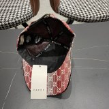 Gucci Retro GG Duck Tongue Hat Couple Horseneck Button Baseball Hat