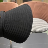 Moncler Fashion Empty Top Straw Hat Sunshade Hat Sunscreen Straw Hat