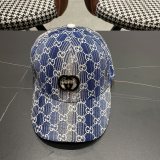 Gucci Retro GG Duck Tongue Hat Couple Horseneck Button Baseball Hat