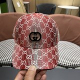 Gucci Retro GG Duck Tongue Hat Couple Horseneck Button Baseball Hat