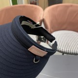 Moncler Fashion Empty Top Straw Hat Sunshade Hat Sunscreen Straw Hat