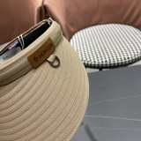 Moncler Fashion Empty Top Straw Hat Sunshade Hat Sunscreen Straw Hat