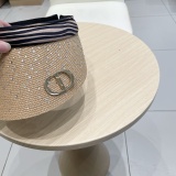 Dior Fashion Diamond Sunscreen Ceiling Cap with Large Eaves