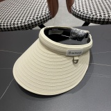 Moncler Fashion Empty Top Straw Hat Sunshade Hat Sunscreen Straw Hat