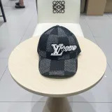 Louis Vuitton Embroidered Logo Chessboard Baseball Hat Versatile Duck Tongue Hat