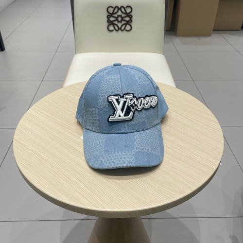 Louis Vuitton Embroidered Logo Chessboard Baseball Hat Versatile Duck Tongue Hat