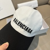 Balenciaga New Fashion Versatile Embroidered Logo Contrast Baseball Hat