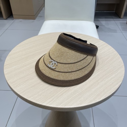 Chanel New Empty Top Hat Women's Color blocked Hair Hoop Hat