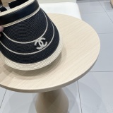 Chanel New Empty Top Hat Women's Color blocked Hair Hoop Hat