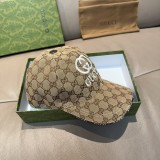 Gucci New Classic Couple Embroidered Logo Versatile Baseball Hat