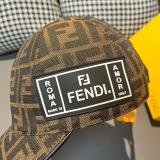 Fendi New Retro Double F Jacquard Versatile Baseball Hat