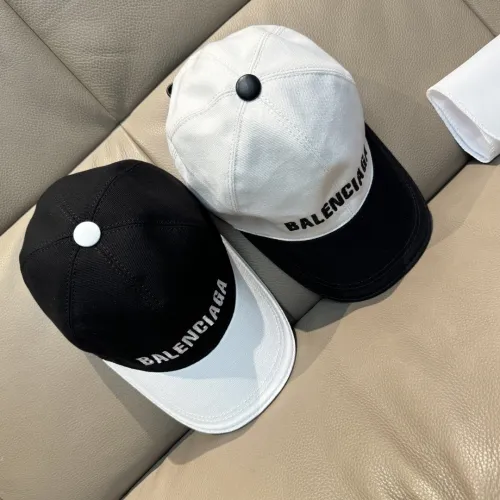 Balenciaga New Fashion Versatile Embroidered Logo Contrast Baseball Hat