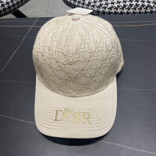 Dior New Fashion Embroidered Logo Baseball Hat Versatile Duck Tongue Hat