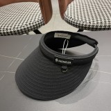 Moncler Fashion Empty Top Straw Hat Sunshade Hat Sunscreen Straw Hat