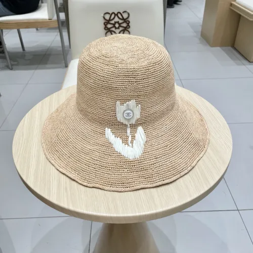 Chanel New Tulip Lafite Straw Hat Large Brimmed Beach Hat Sunshade Hat