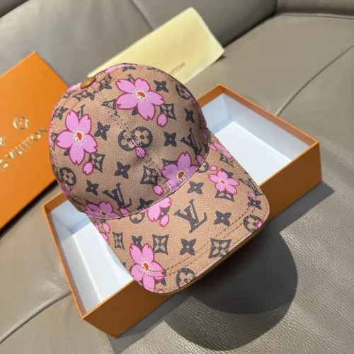 Louis Vuitton New Fashion Logo Cherry Blossom Print Baseball Hat Couple Versatile Duck Tongue Hat