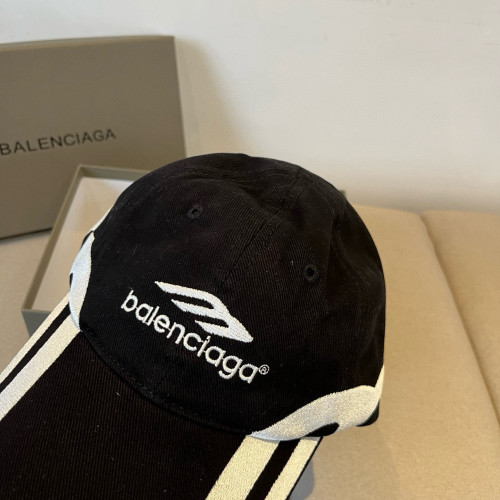 Balenciaga Fashion Contrast Embroidered Logo Casual Baseball Hat