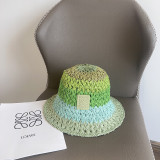 Loewe New Colorful Splicing Vacation Style Fisherman's Hat