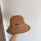 Dior New Colorful Splicing Vacation Style Fisherman's Hat