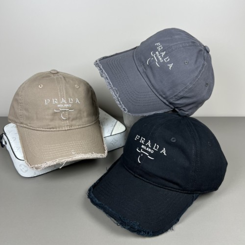 Prada Personalized Logo Printed Baseball Hat New Tassel Duck Tongue Hat