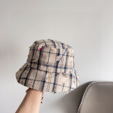 Louis Vuitton New Couple Retro Plaid Fisherman's Hat