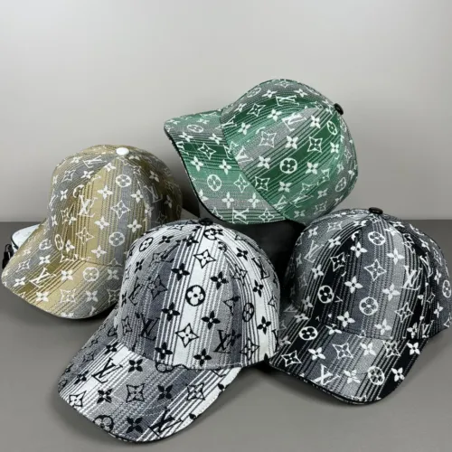 Louis Vuitton Embroidered Logo Baseball Hat Gradient Duck Tongue Hat