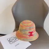 Chanel New Small Fragrant Mixed Color Bucket Hat Versatile Fisherman's Hat