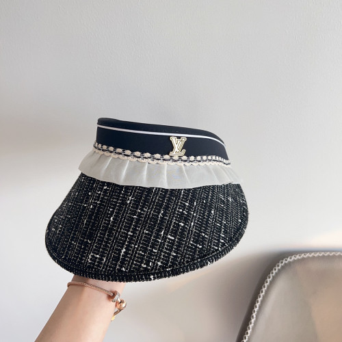 Louis Vuitton New Elegant Splicing Vacation Style Sunshade Top Hat
