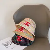 Chanel New Small Fragrant Mixed Color Bucket Hat Versatile Fisherman's Hat