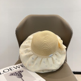 Chanel New Elegant Chinese Style Large Brimmed Sunshade Fisherman's Hat