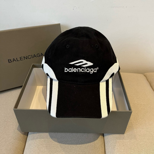 Balenciaga Fashion Contrast Embroidered Logo Casual Baseball Hat