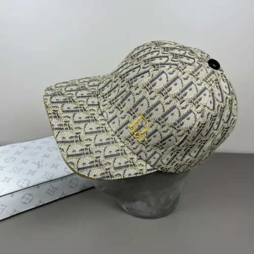 Dior Embroidered Logo Baseball Hat Couple's Versatile Duck Tongue Hat