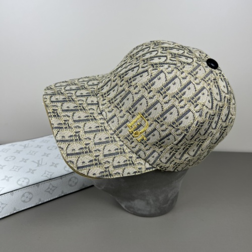 Dior Embroidered Logo Baseball Hat Couple's Versatile Duck Tongue Hat