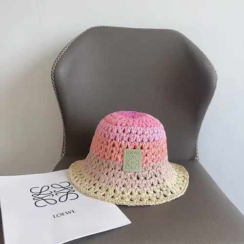 Loewe New Colorful Splicing Vacation Style Fisherman's Hat