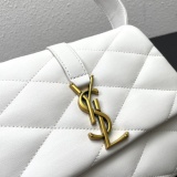 Yves Saint Laurent Classic Logo Flip up Diamond Pattern Quilted Underarm Bag Size: 24×18×5.5 CM