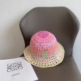 Loewe New Colorful Splicing Vacation Style Fisherman's Hat