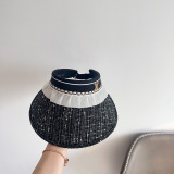Louis Vuitton New Elegant Splicing Vacation Style Sunshade Top Hat