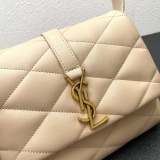 Yves Saint Laurent Classic Logo Flip up Diamond Pattern Quilted Underarm Bag Size: 24×18×5.5 CM