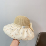 Chanel New Elegant Chinese Style Large Brimmed Sunshade Fisherman's Hat