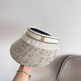 Louis Vuitton New Elegant Splicing Vacation Style Sunshade Top Hat