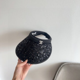 Chanel New Fashion Sparkling Sunshade Top Hat