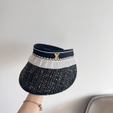 Louis Vuitton New Elegant Splicing Vacation Style Sunshade Top Hat