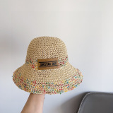 Dior New Colorful Splicing Vacation Style Fisherman's Hat