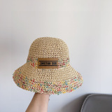 Dior New Colorful Splicing Vacation Style Fisherman's Hat